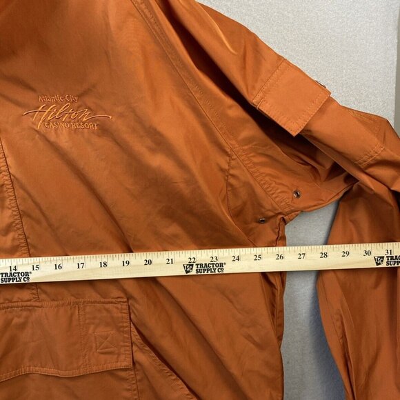 Vantage Nylon Anorak‎ Jacket Mens XL 1/2 Zip Hoodie Windbreaker Vintage Hilton - Picture 7 of 15